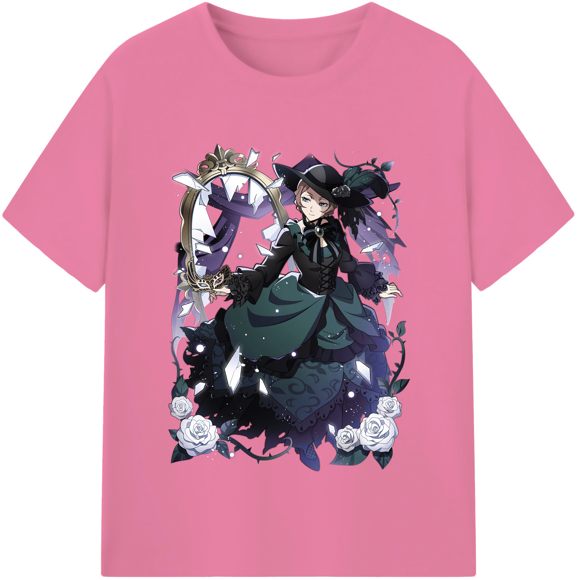 （画像用） 文豪ストレイドッグス Bungo Stray Dogs 綿100％半袖Tシャツ（フロントプリント）